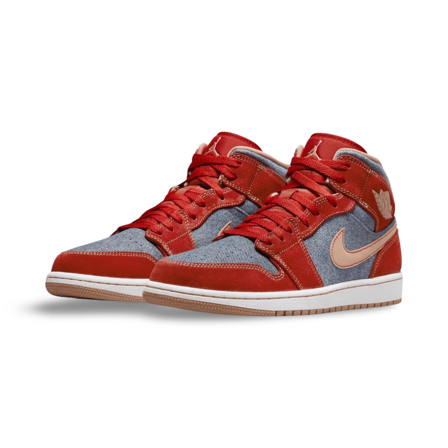 Jordan 1 Mid (PS) Denim Red