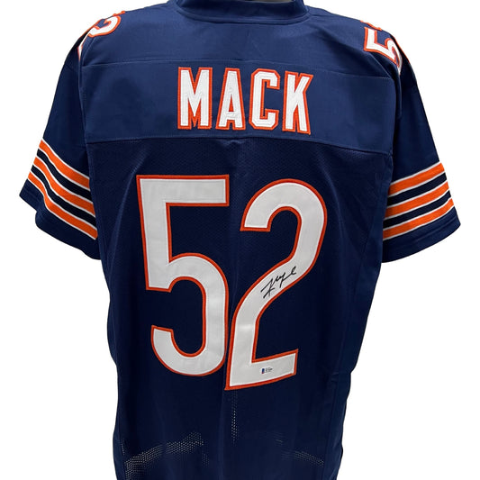 Khalil Mack Autographed Chicago Bears Blue Jersey Beckett