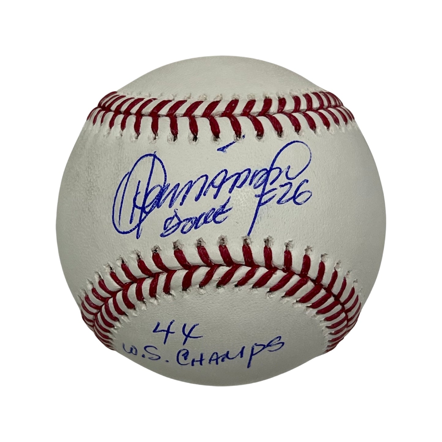 Orlando “El Duque” Hernandez Autographed OMLB “4x WS Champs” Inscription Steiner CX