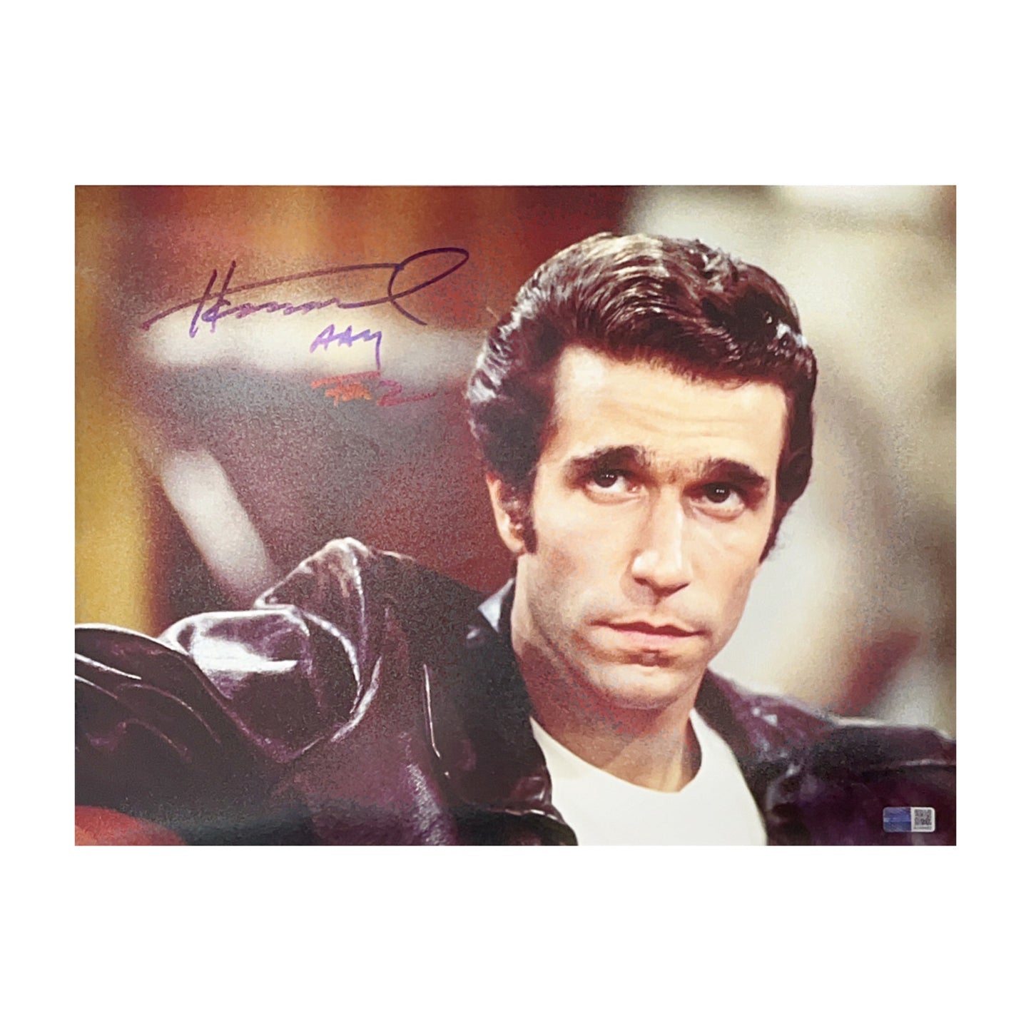 Henry Winkler Autographed Fonzie 11x14 Photo “Ayy Fonz” Steiner CX