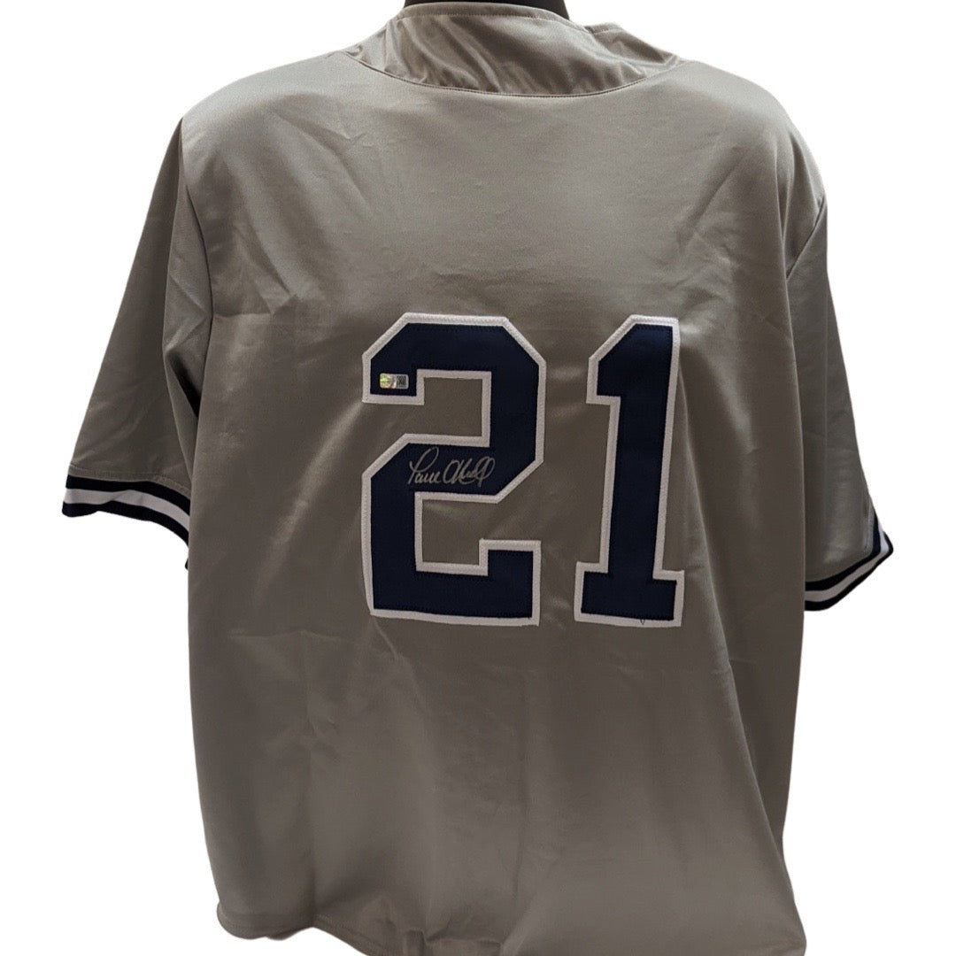 Paul O’Neill Autographed New York Yankees Grey Jersey Steiner CX