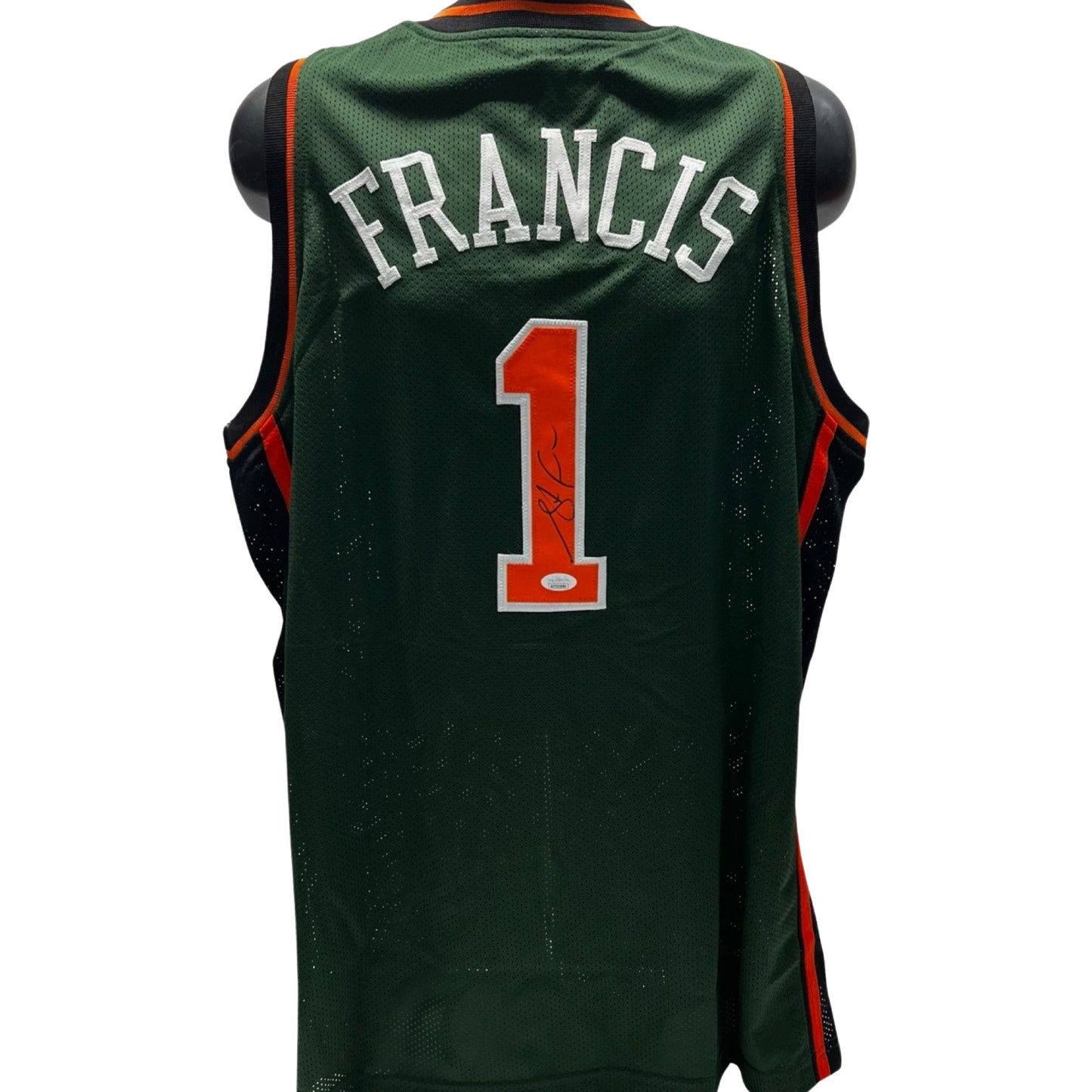 Steve Francis Autographed New York Knicks Green Jersey JSA