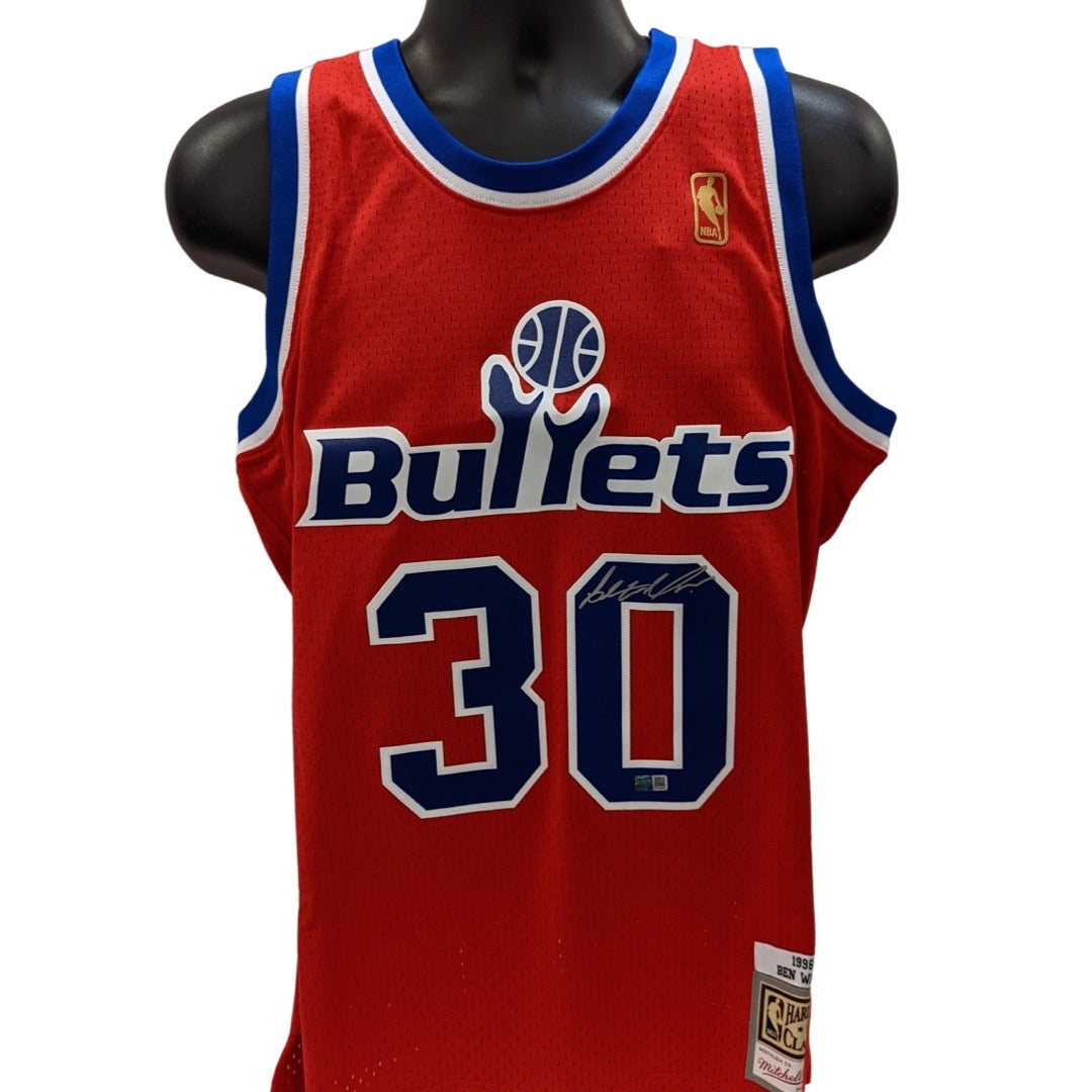 Ben Wallace Autographed Washington Bullets Red 1996-97 Mitchell & Ness Swingman Jersey Steiner CX