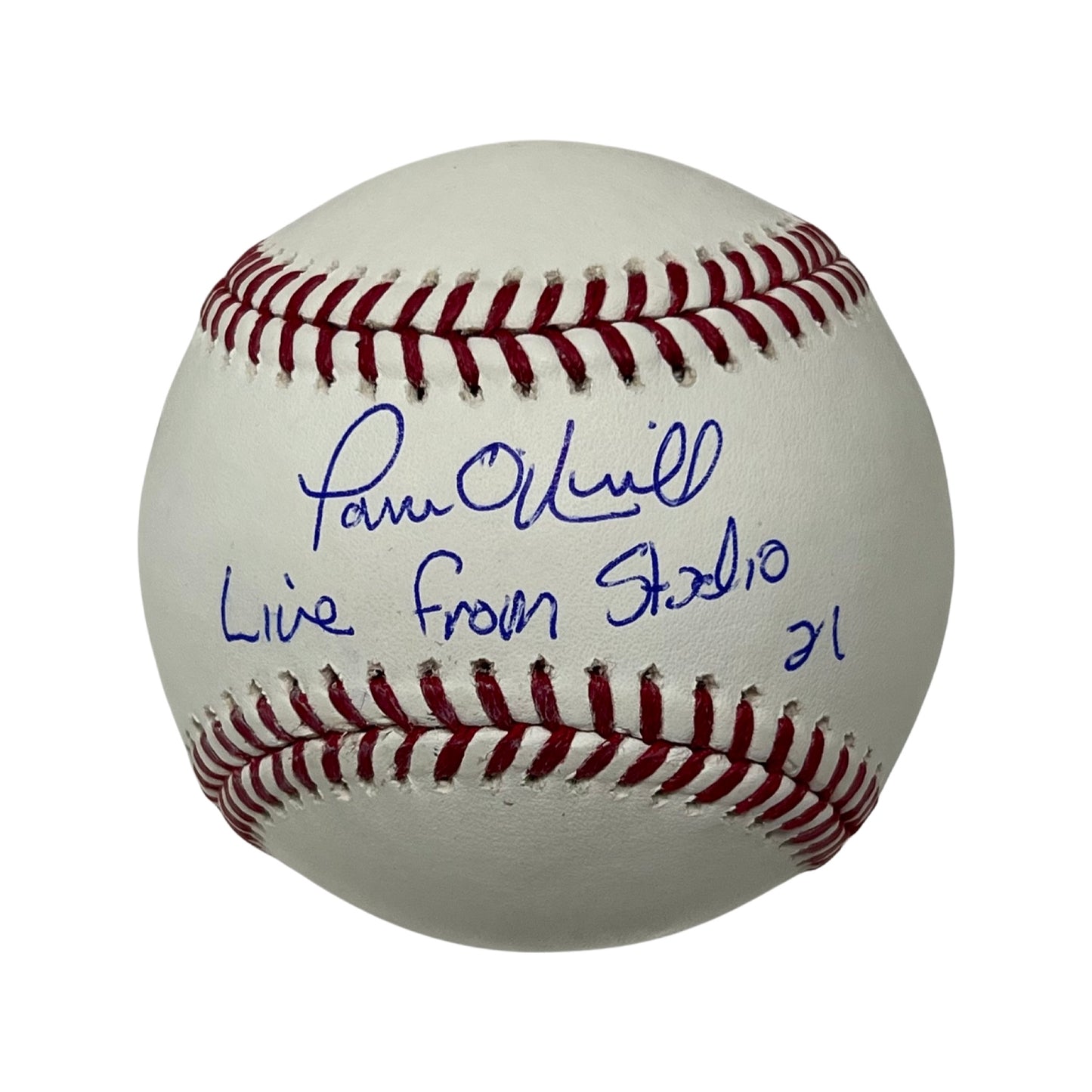 Paul O’Neill Autographed OMLB “Live From Studio 21” Inscription Steiner CX