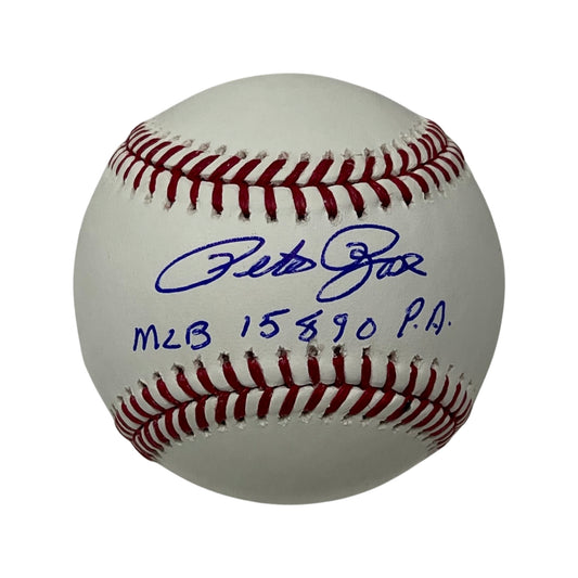 Pete Rose Autographed OMLB “MLB 15890 PA” Inscription Steiner CX