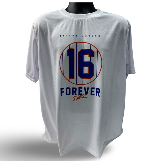 Doc Gooden #16 Forever White T-Shirt