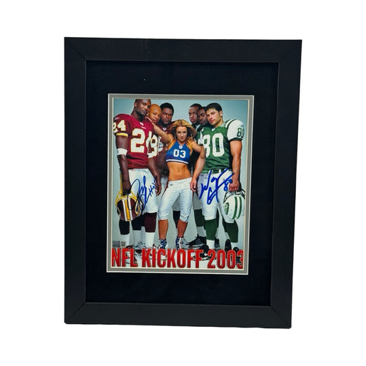 Laveranues Coles & Wayne Chrebet Autographed NFL Kickoff 2003 Framed 8x10 Steiner
