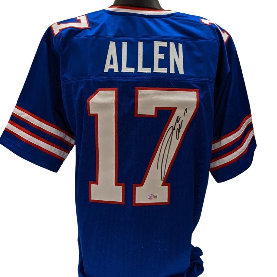 Josh Allen Autographed Buffalo Bills Blue Jersey Beckett