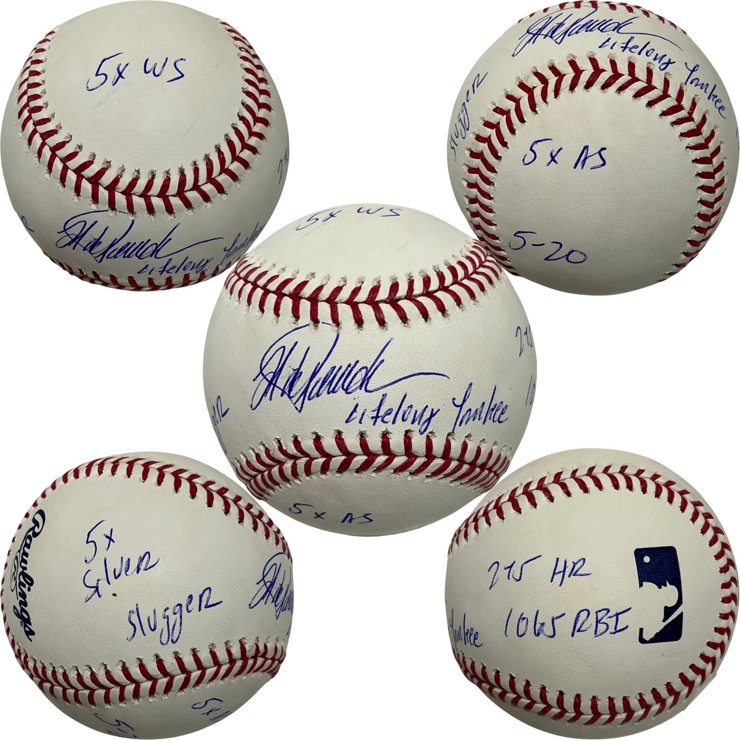Jorge Posada Autographed New York Yankees OMLB “Life Long Yankee, 275 HR, 1065 RBI, 5x Silver Slugger, 5x WS, 5x AS” Inscriptions LE /20 JSA