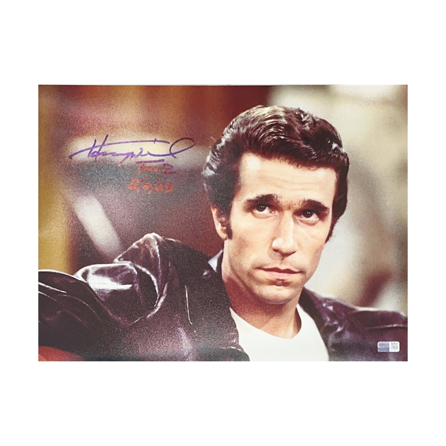 Henry Winkler Autographed Fonzie 11x14 Photo “Fonz 8/6/23” Steiner CX