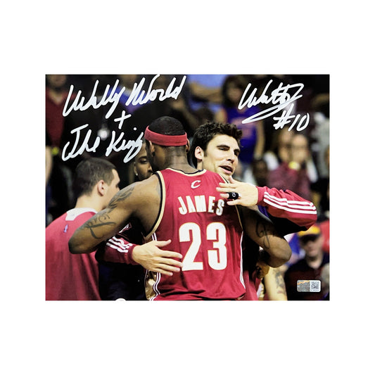 Wally Szczerbiak Autographed Cleveland Cavaliers Lebron 8x10 “Wally World + The King” Inscription Steiner CX