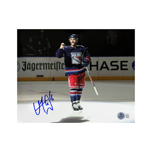 Vincent Trocheck Autographed New York Rangers Spotlight On Ice 8x10 Beckett