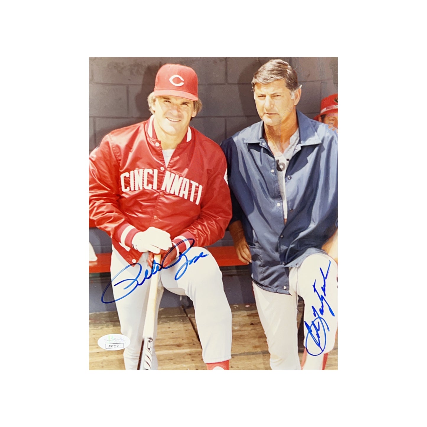 Pete Rose & Carl Yastrzemski Autographed 8x10 JSA