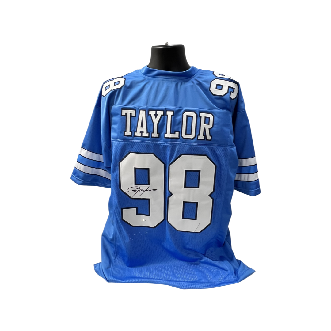 Lawrence Taylor Autographed North Carolina Tar Heels Teel Jersey Steiner CX