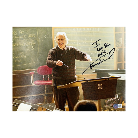 Henry Winkler Autographed Here Comes The Boom 11x14 “Music is Life” Inscription Beckett
