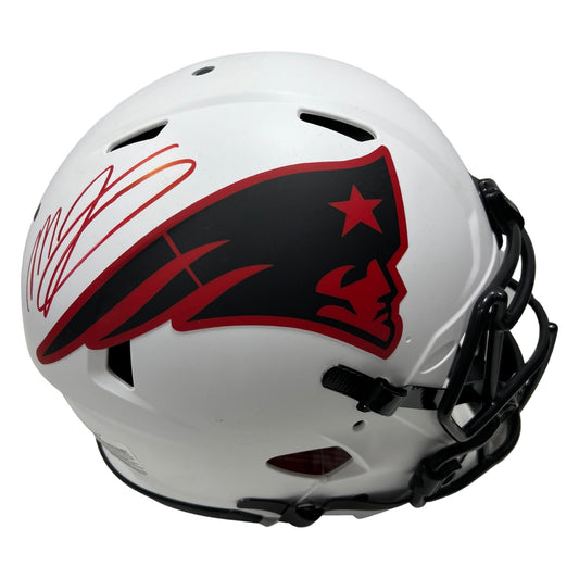 Mac Jones Autographed New England Patriots Lunar Eclipse Authentic Helmet Beckett
