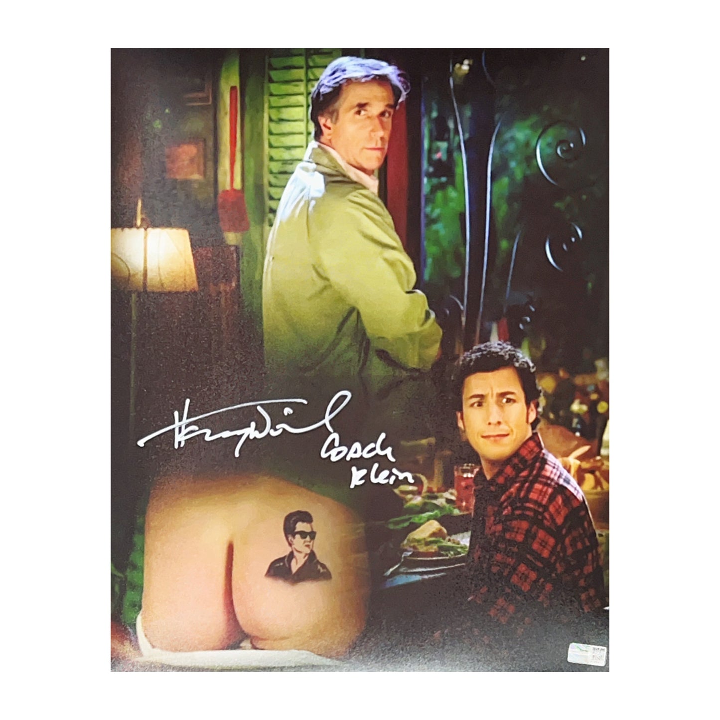 Henry Winkler Autographed Coach Klein Mama Don't Know 11x14 Photo “Coach Klein” Steiner CX