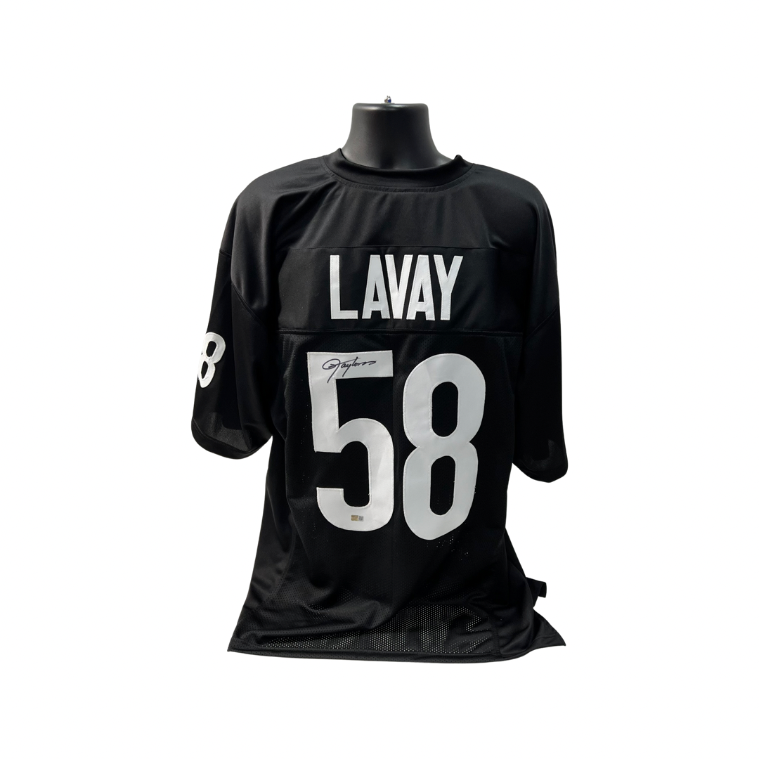 Lawrence Taylor Autographed Any Given Sunday Black Lavay Jersey Steiner CX