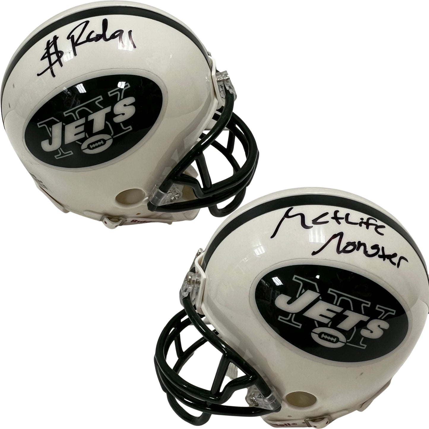 Sheldon Richardson Autographed New York Jets Mini Helmet “MetLife Monster” Inscription BG