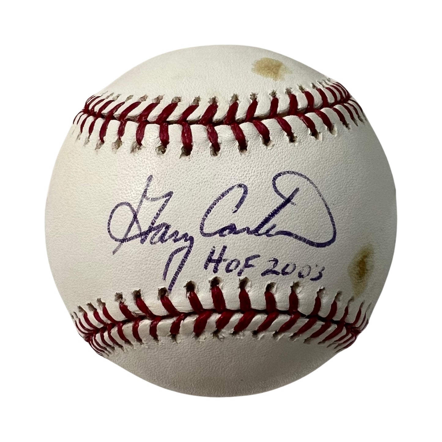 Gary Carter Autographed OMLB “HOF 2003” Inscription Beckett
