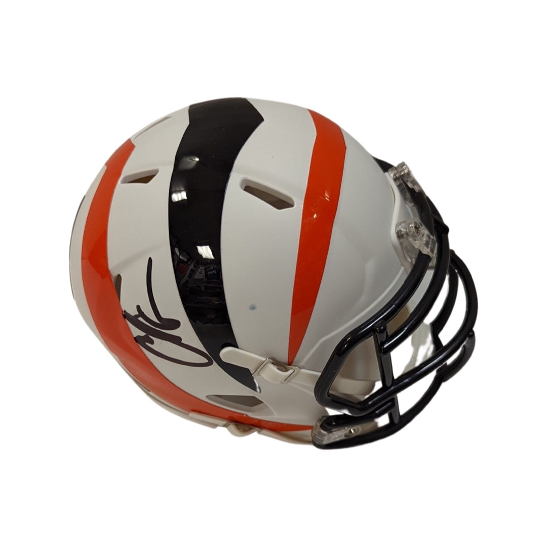 Chad Ochocinco Autographed Cincinnati Bengals Amp Mini Helmet JSA