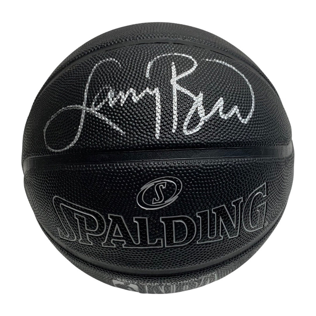 Larry Bird Autographed Boston Celtics Spalding Black Basketball JSA