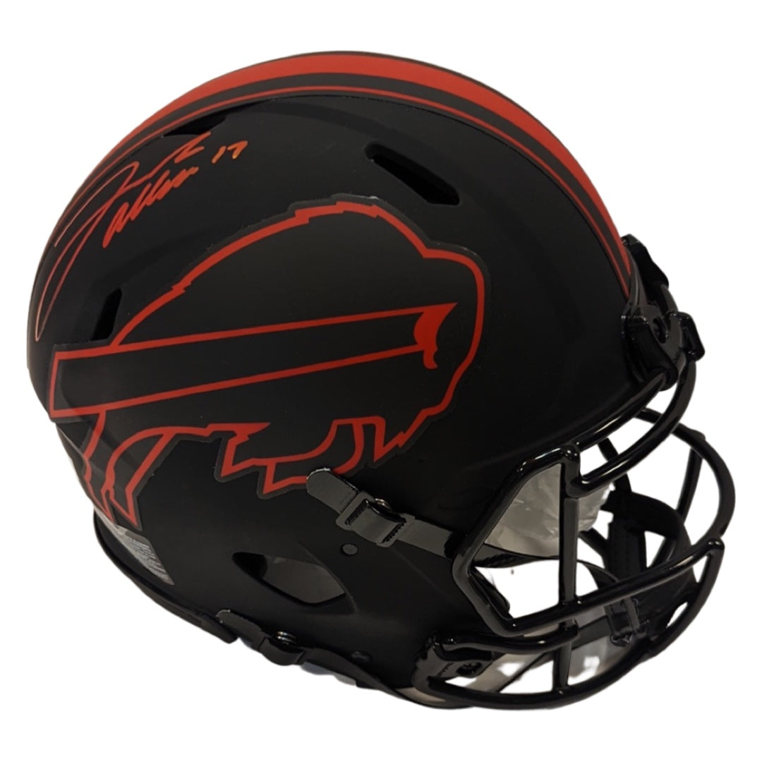 Josh Allen Autographed Buffalo Bills Eclipse Authentic Helmet Red Ink – BG  Autographs