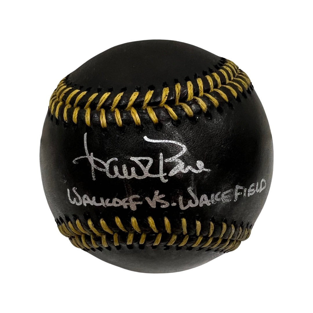 Aaron Boone Autographed New York Yankees Black Leather OMLB “Walkoff vs Wakefield” Inscription Steiner CX