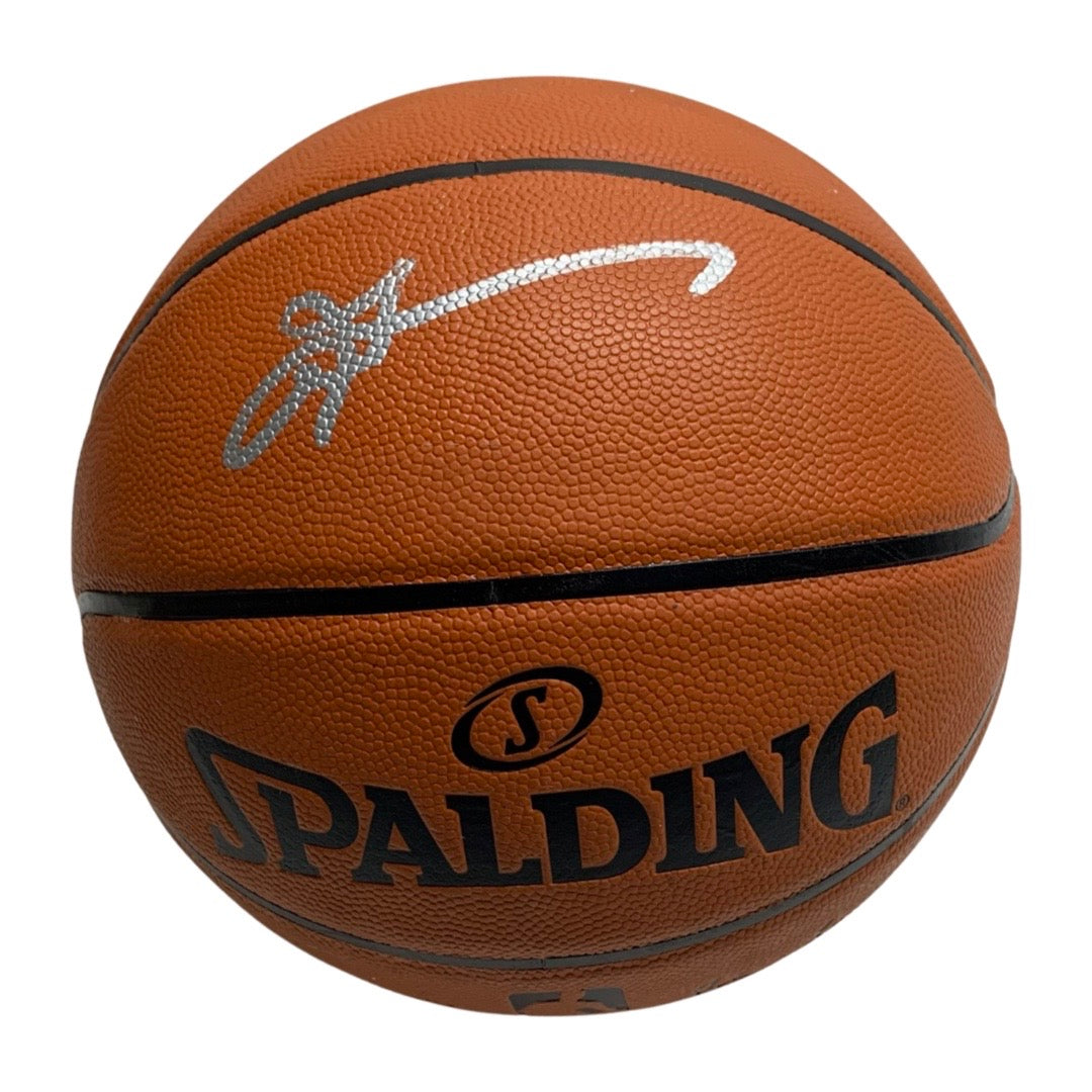 Allen Iverson Autographed Spalding Game Ball Series Basketball JSA