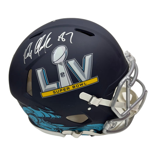 Rob Gronkowski Autographed Tampa Bay Buccaneers Super Bowl LV Authentic Helmet Radtke Sports