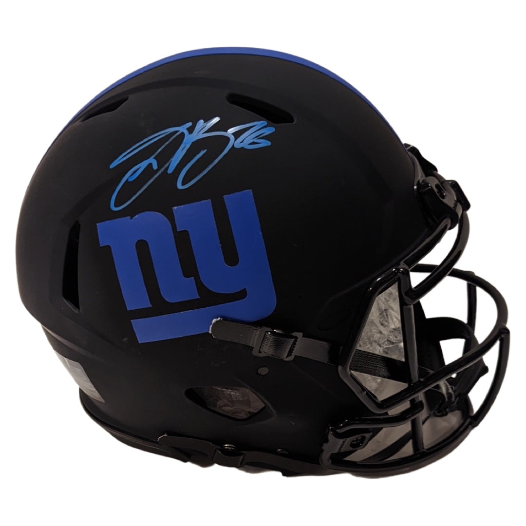 Saquon Barkley Autographed New York Giants Eclipse Authentic Helmet Beckett