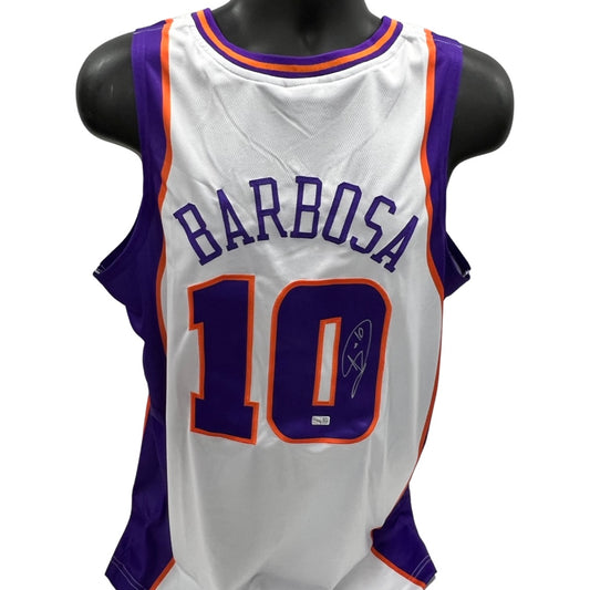 Leandro Barbosa Autographed White Phoenix Suns Jersey Steiner CX