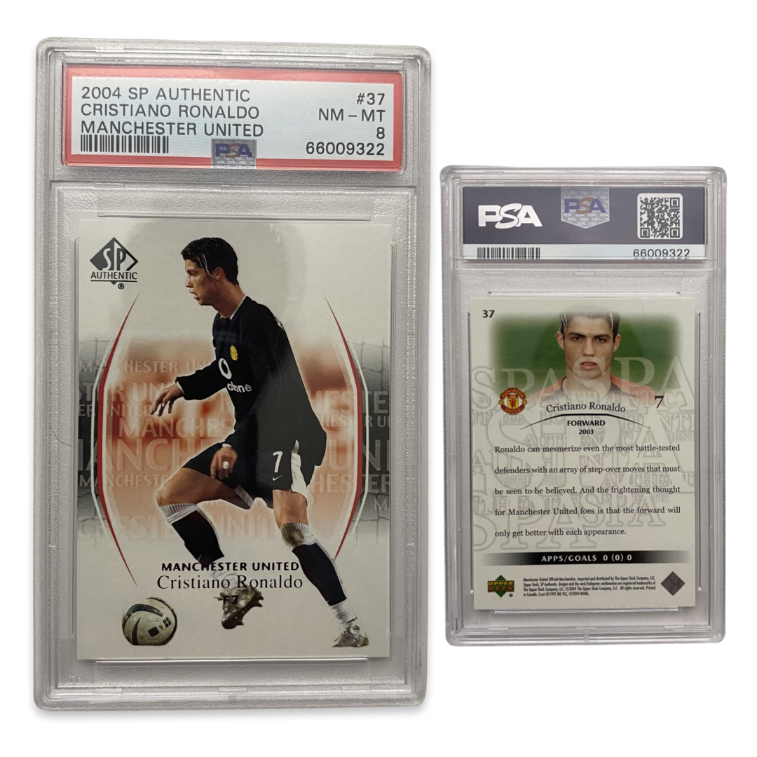 2004 Cristiano Ronaldo SP Authentic #37 PSA NMMT 8