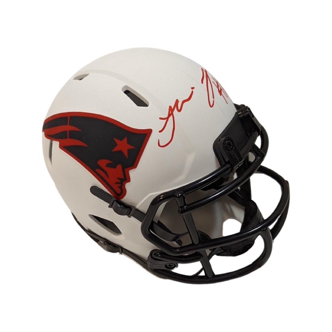 Jakobi Meyers Autographed New England Patriots Lunar Eclipse Mini Helmet Steiner CX