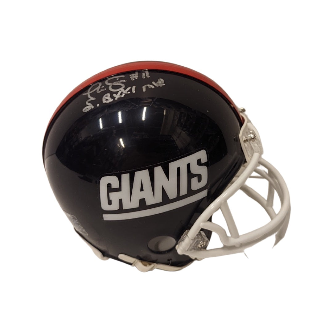 Phil Simms Autographed New York Giants Mini Helmet “SB XXI MVP” Inscription Fanatics