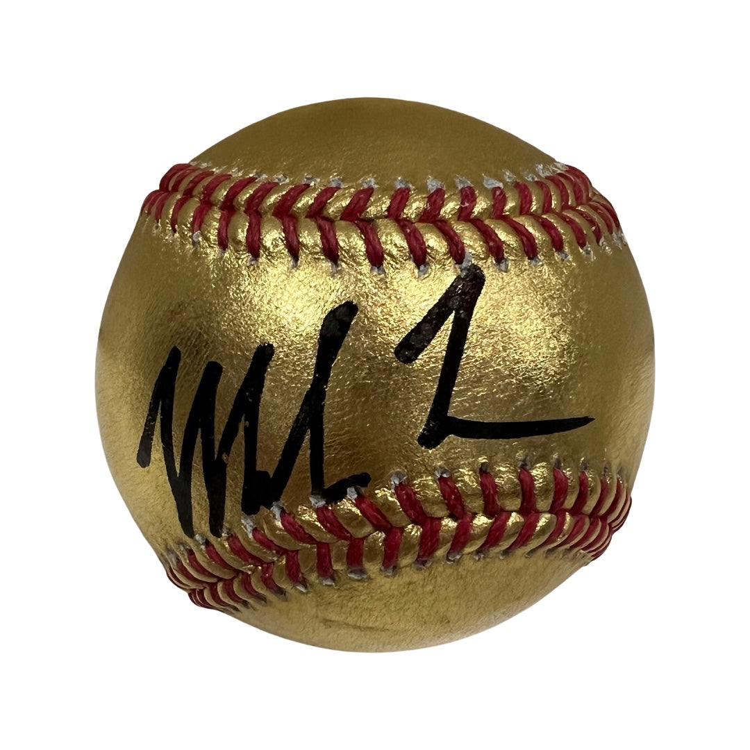 Mike Tyson Autographed Gold OMLB Fiterman