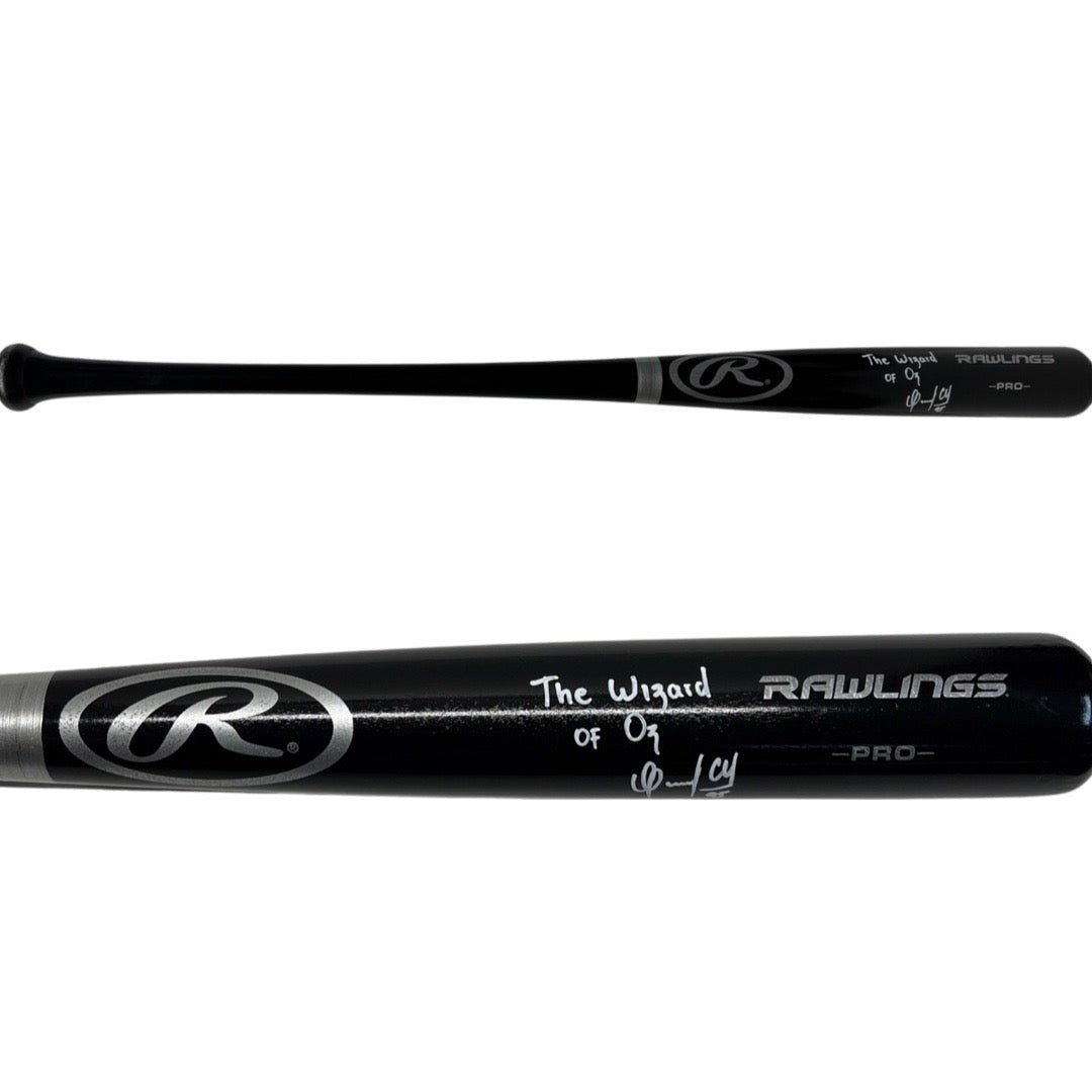 Oswaldo Cabrera Autographed Rawlings Bat “Wizard of Oz” Inscription White Ink Steiner CX
