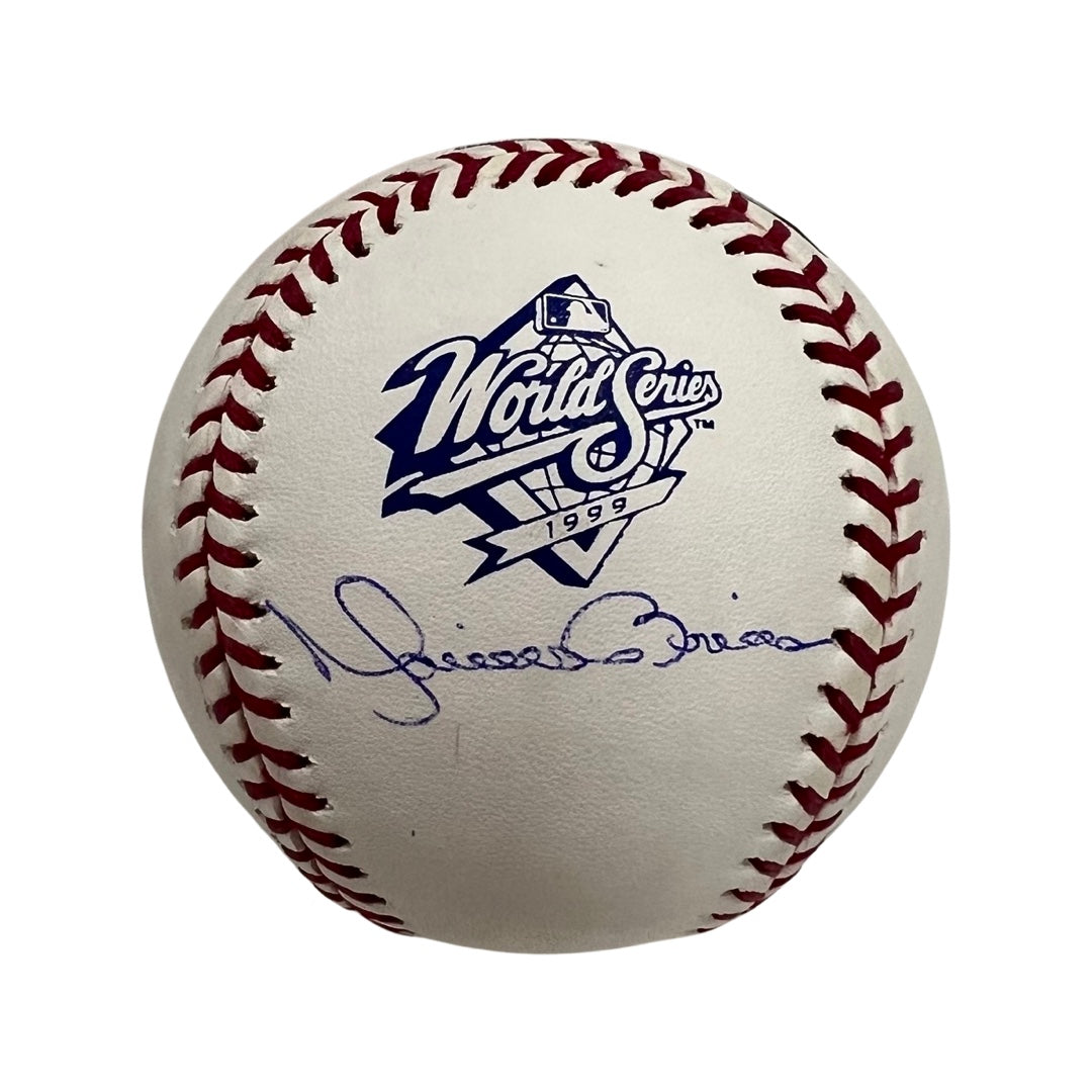 Mariano Rivera Autographed New York Yankees 1999 World Series Logo Baseball Steiner CX