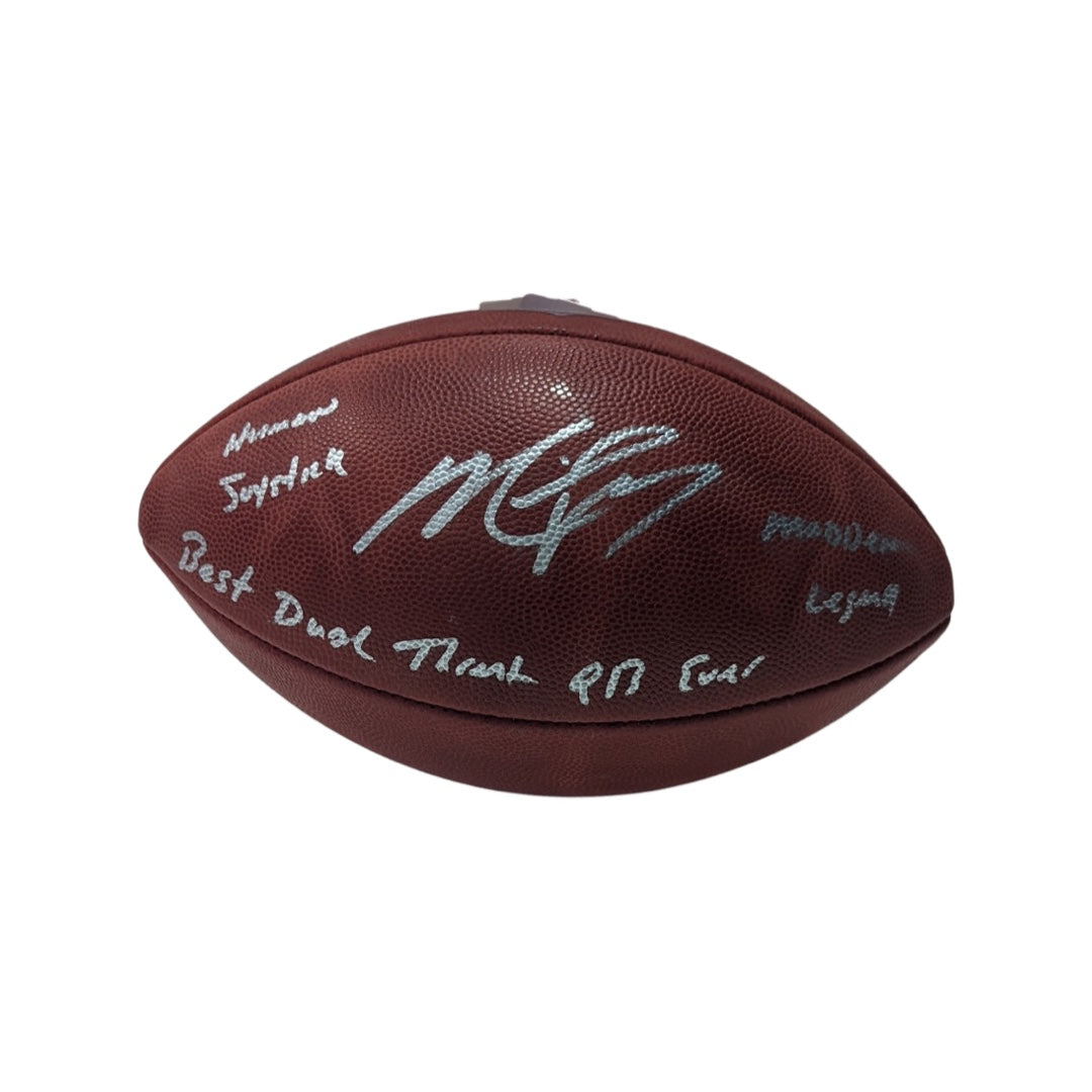 Michael Vick autographed shops football