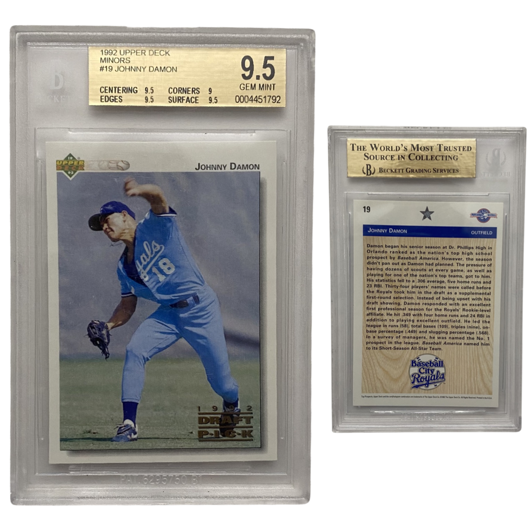 1992 Johnny Damon Upper Deck Minors Beckett GM 9.5