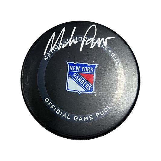 Mike Richter Autographed New York Rangers Official Game Puck Steiner CX