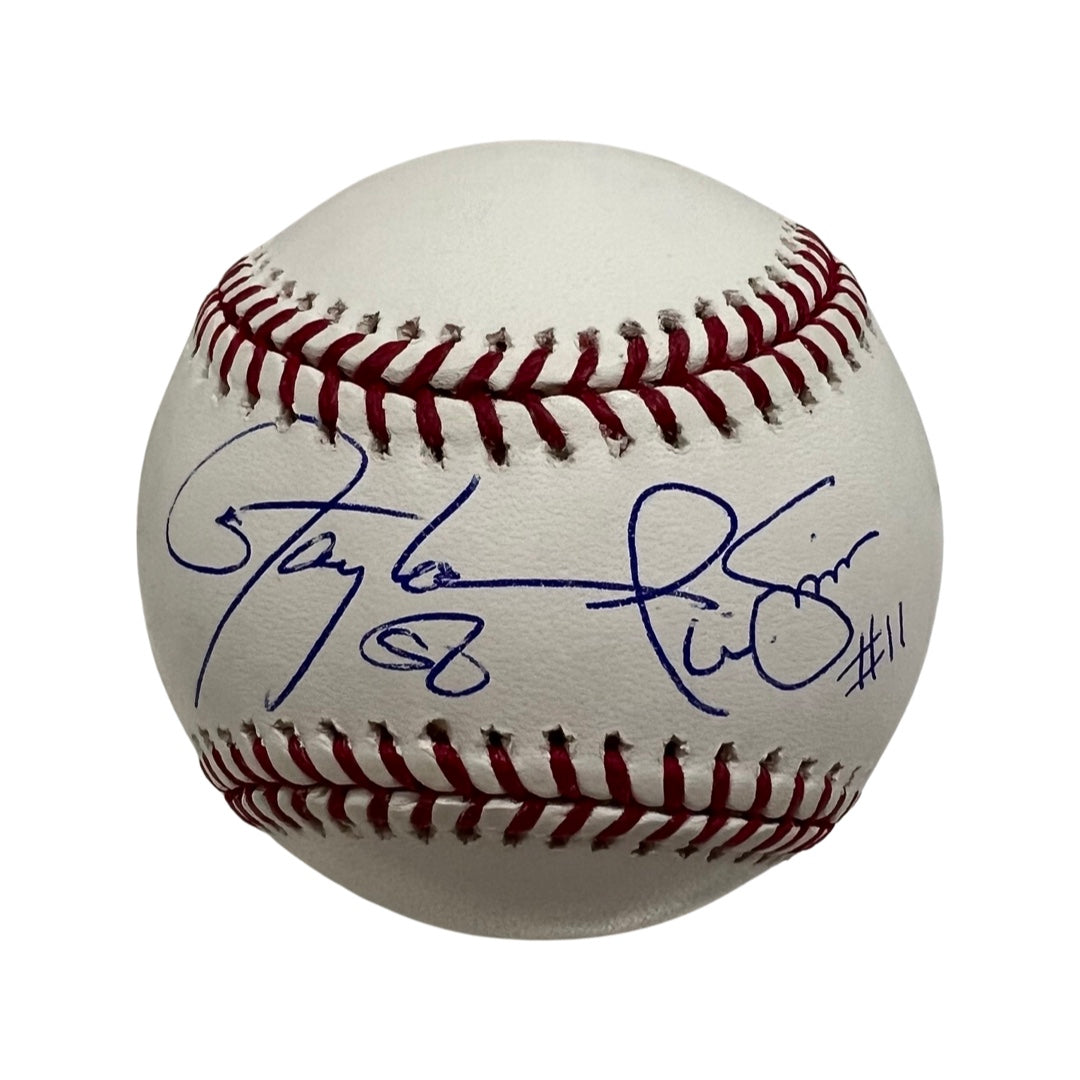 Lawrence Taylor & Phil Simms Autographed New York Giants OMLB JSA