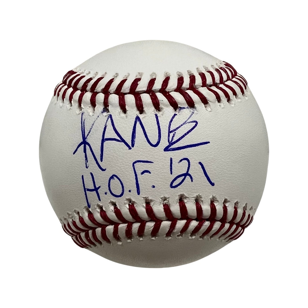 Kane Autographed WWE OMLB “HOF 21” Inscription Steiner CX