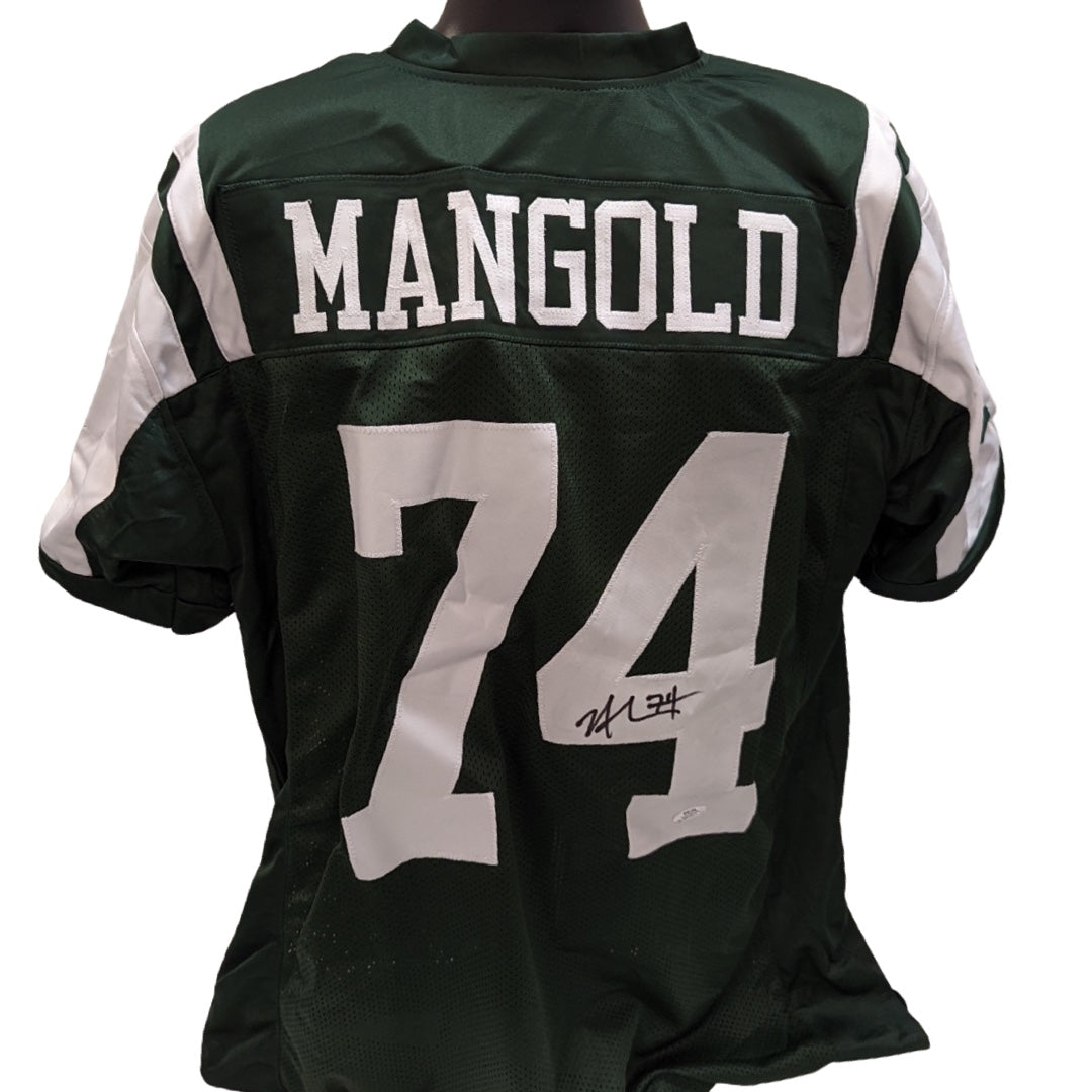 Nick Mangold Autographed New York Jets White Jersey PSA – BG Autographs