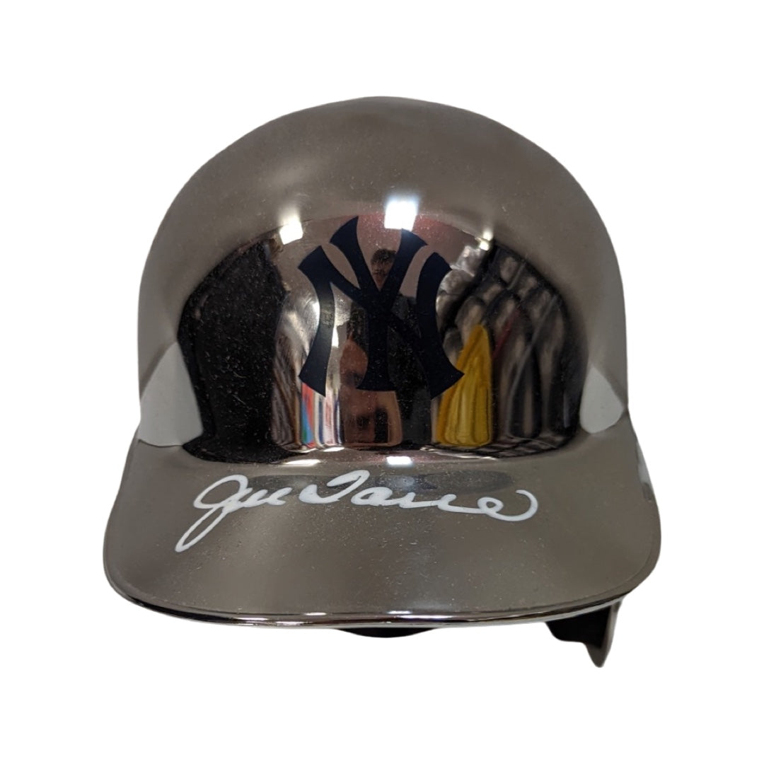 Joe Torre Autographed New York Yankees Chrome Mini Helmet JSA