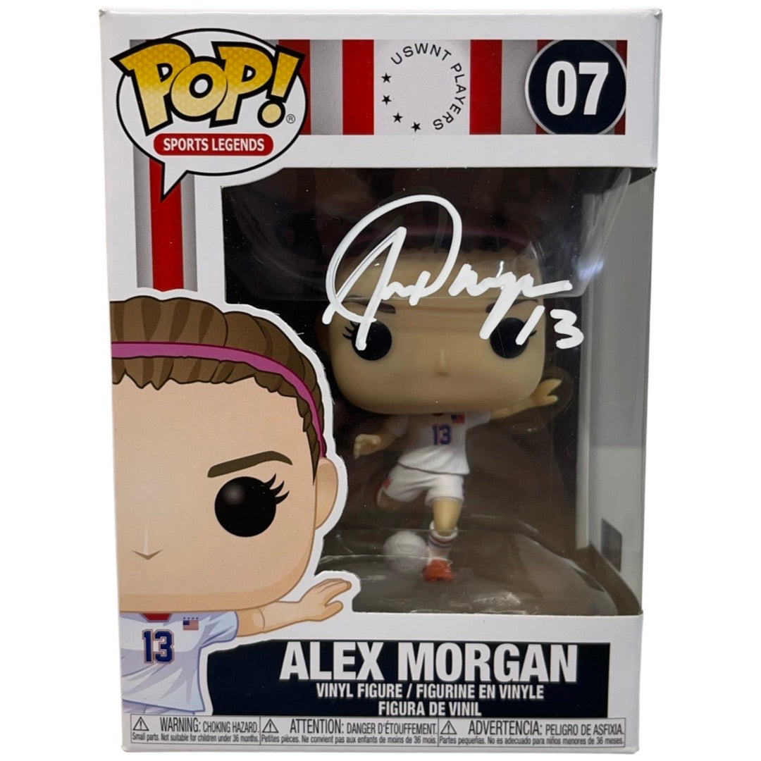 Alex Morgan Autographed Team USA Soccer Funko Pop White Ink Steiner CX