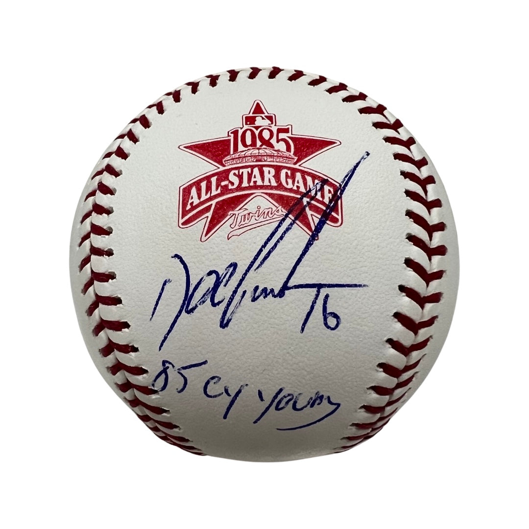 Doc Gooden Autographed New York Mets 1985 All Star Game Logo BAseball “85 Cy Young” Inscription JSA