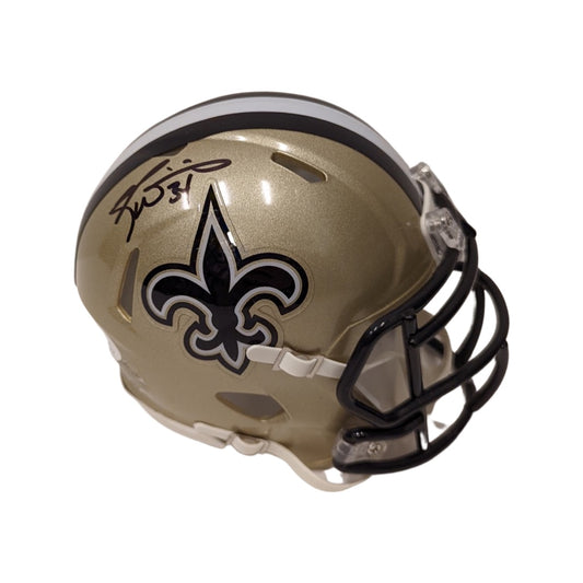 Ricky Williams Autographed New Orleans Saints Speed Mini Helmet JSA
