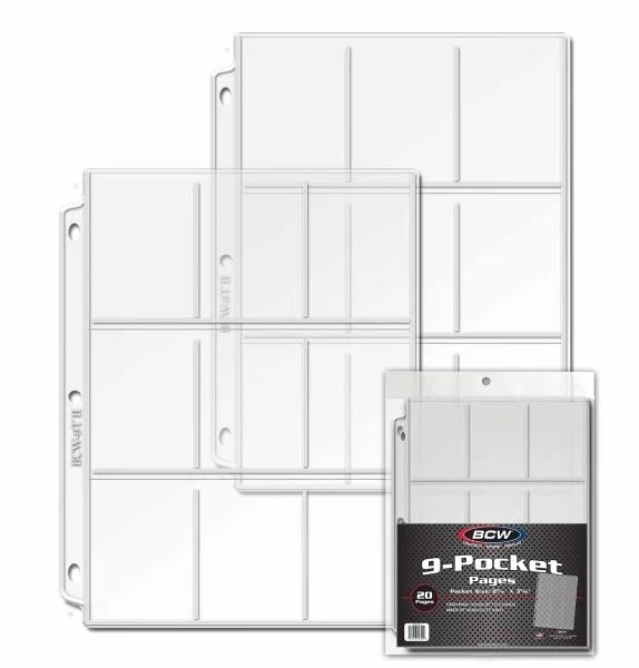 BCW 9 Pocket Card Page