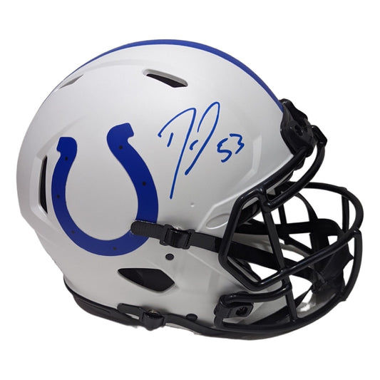 Darius Leonard Autographed Indianapolis Colts Lunar Eclipse Authentic Helmet JSA